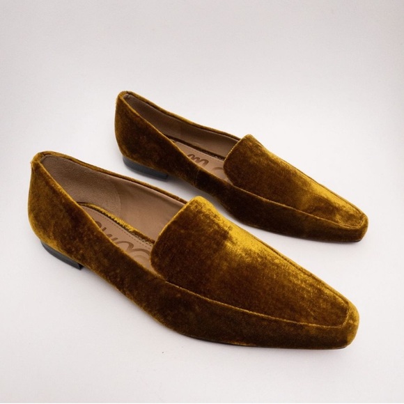 NEW Sam Edelman Emelie Rust Velvet Loafers Size 5 - Picture 2 of 8
